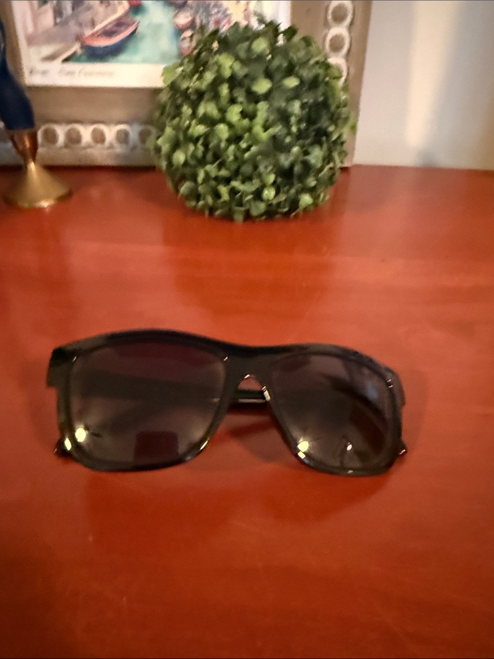 Fossil Black Rectangular Sunglasses